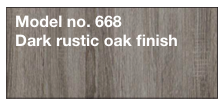 Dark Rustic Oak Finish